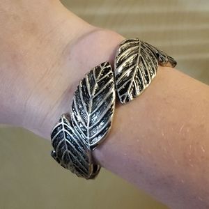 Silver Leaf Bracelet